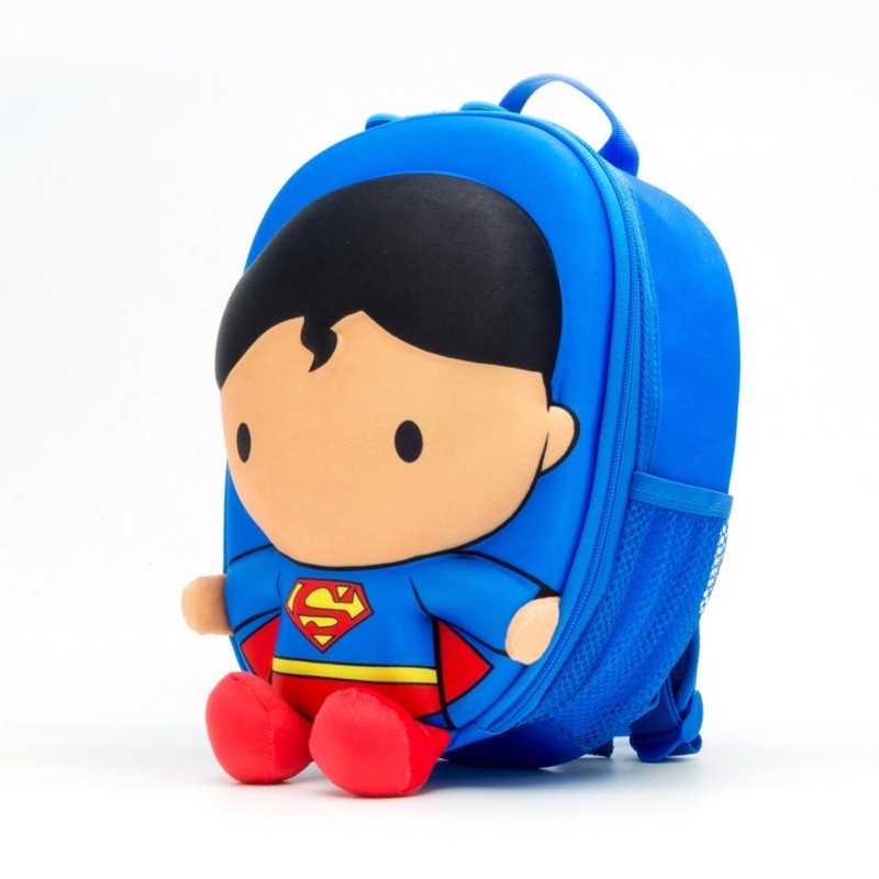 強強滾-Travelmall｜DC正義聯盟授權兒童專用3D立體後背包-SUPERMAN超人