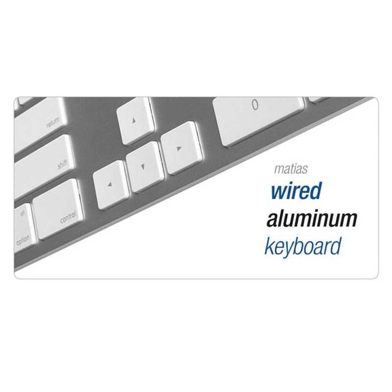 強強滾-Matias Wired Aluminum Mac 有線鋁質中文長鍵盤