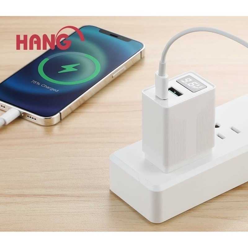 強強滾-Hang C13 Type-C USB 雙孔快速充電器 20W 蘋果PD+QC 快充頭 插頭 充電頭