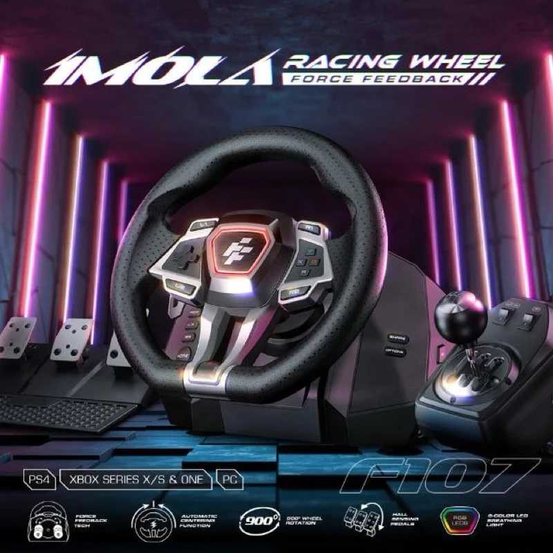 強強滾生活  FlashFire Imola 莫拉車神力回饋方向盤(PC Steam 地平線5 PS4 XBOX GTA