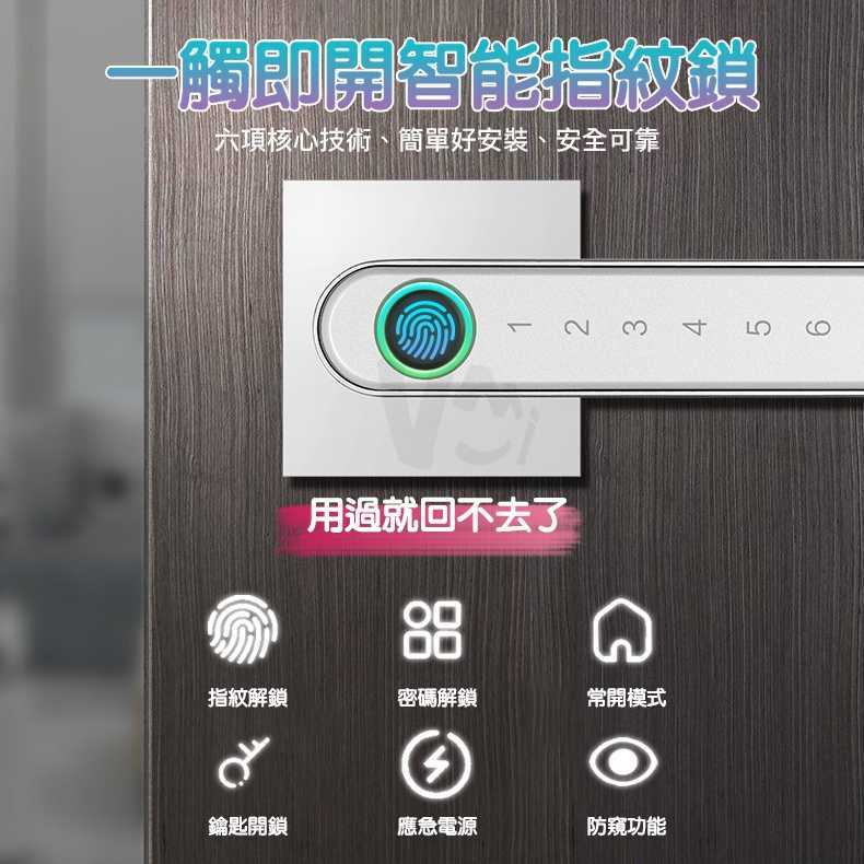 強強滾~【鑰匙+指紋+密碼】指紋密碼鎖 門鎖 密碼鎖 指紋鎖 房間門指紋鎖 可鑰匙