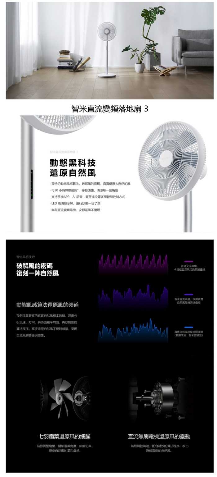 強強滾優選~ smartmi 智米 Fan3 無線變頻風扇