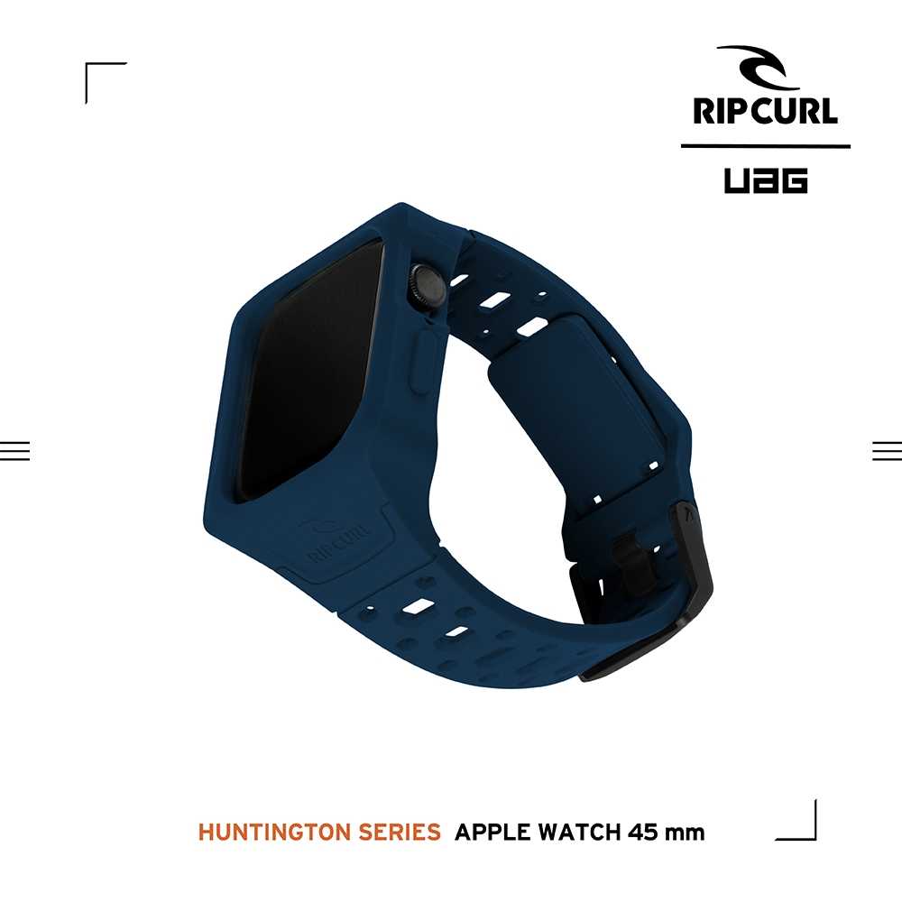強強滾優選~ UAG X RIP CURL Apple Watch 45mm 矽膠保護殻運動錶帶