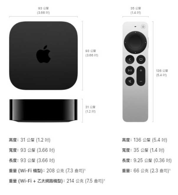 強強滾優選~Apple TV 4K Wi-Fi 64G (第三代) 32G