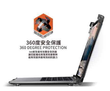 【UAG】Macbook Air 13吋耐衝擊全透保護殼-透明 (軍規防摔電腦殼筆電包電腦包)