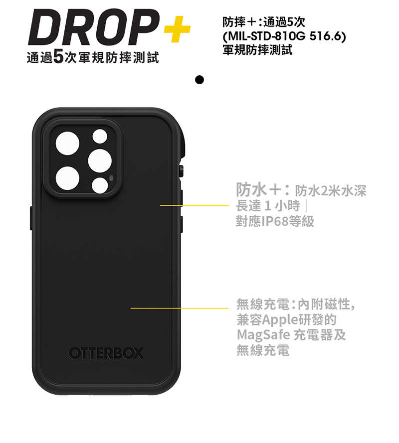 強強滾優選~ OtterBox LifeProof iPhone 14 Pro 全方位防保護殼