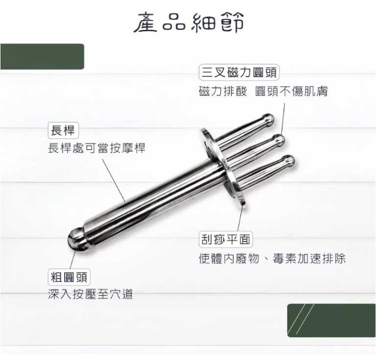 EZmakeit-3X 磁力能量按摩排酸三叉棒