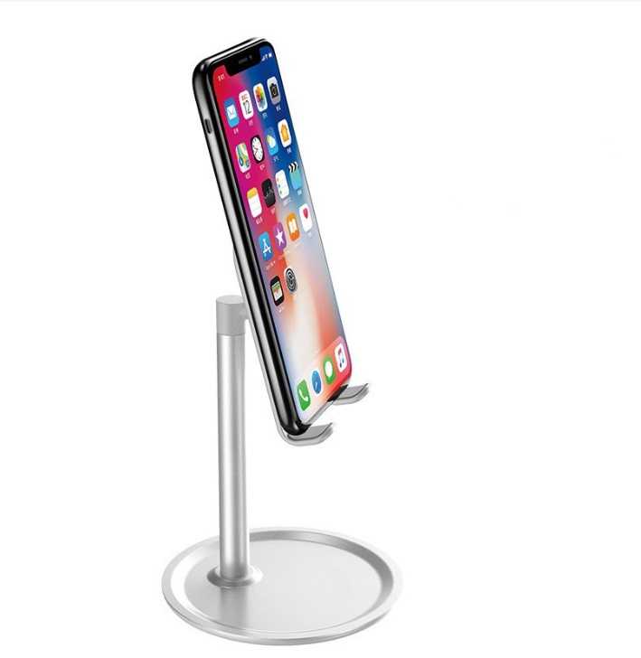 強強滾優選~金屬質感 桌上型鋁合金手機 / 平板支架直立橫放防滑