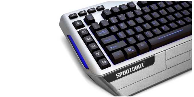 強強滾~美國聲霸SportsBotusb有線LED電競鍵盤燈光鍵盤快捷鍵設定遊戲鍵
