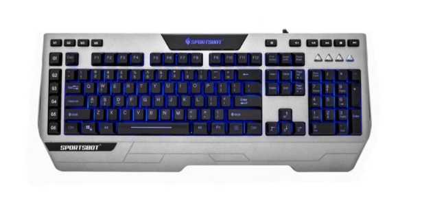 強強滾~美國聲霸SportsBotusb有線LED電競鍵盤燈光鍵盤快捷鍵設定遊戲鍵