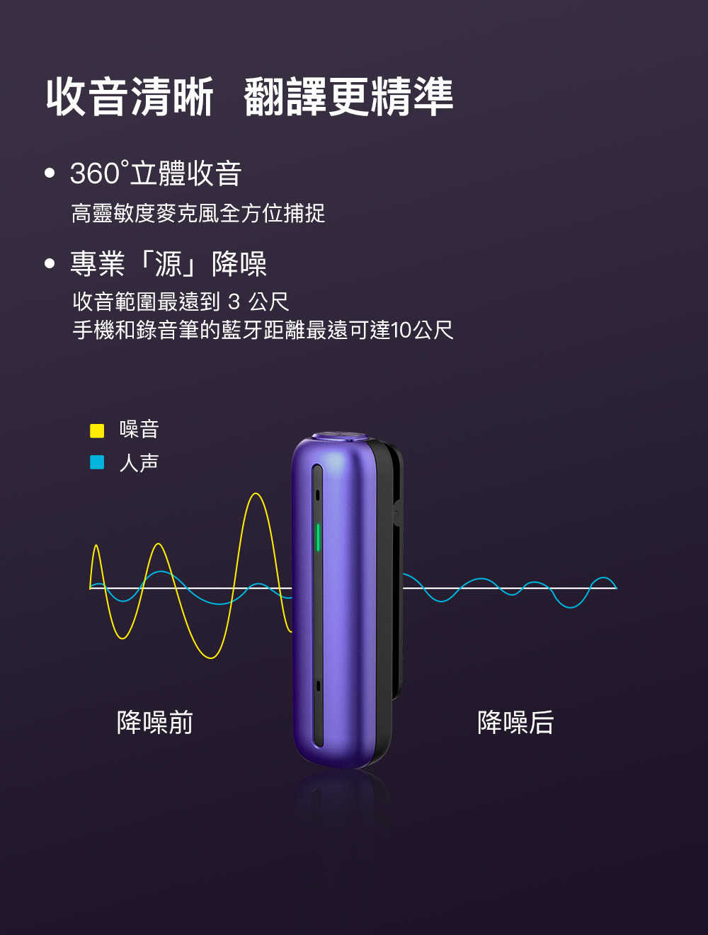 Wooask 錄音翻譯筆  錄音轉文字稿 16G 手機翻譯器 收音翻譯對話 翻譯機