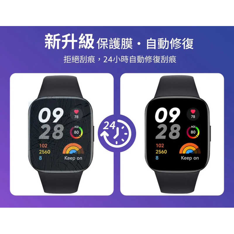 強強滾生活 小米 Redmi Watch 3 水凝高透軟膜 (2入)