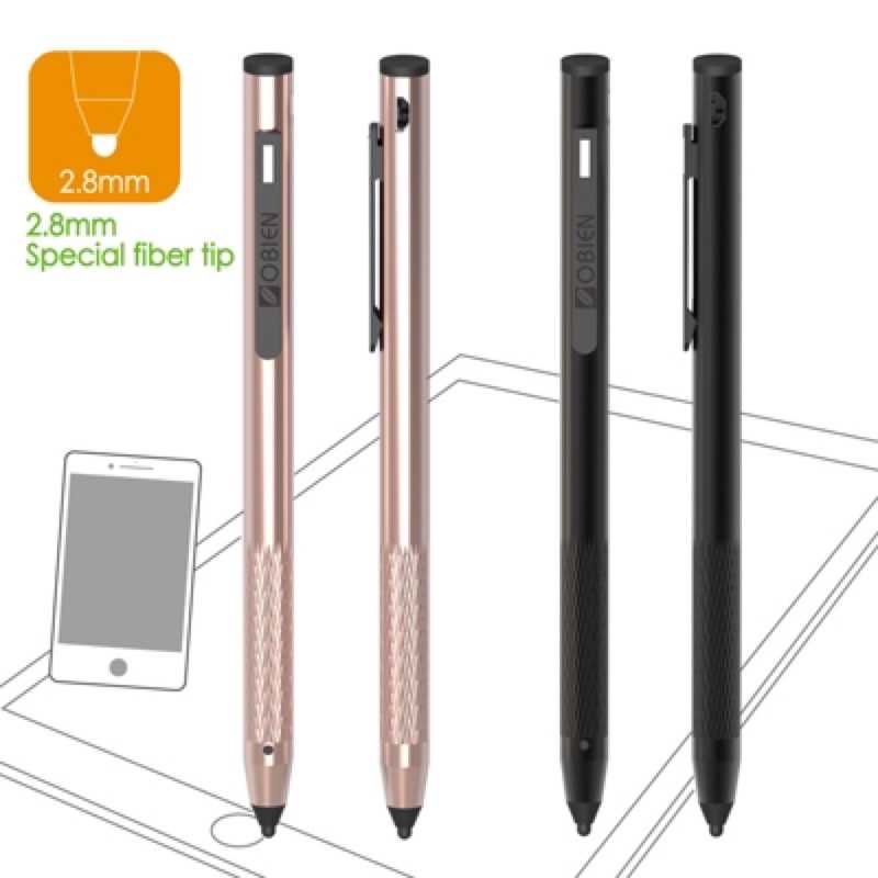 強強滾-OBIEN2.8mm超高感度主動式觸控筆(充電式)