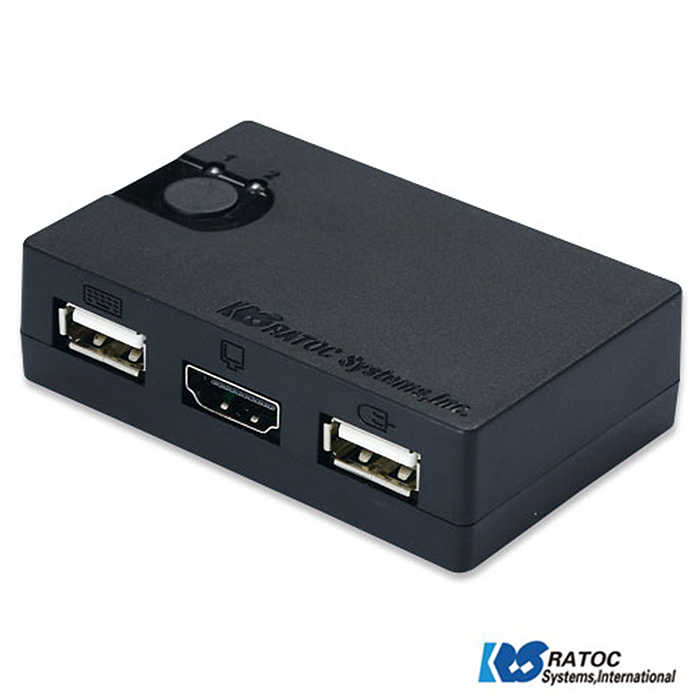 強強滾-日本RATOC 2-Port HDMI USB電腦KVM切換器 (REX-230UH)