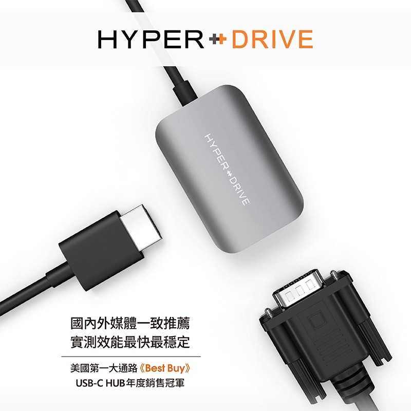 強強滾-HyperDrive 2-in-1 USB-C Hub-太空灰