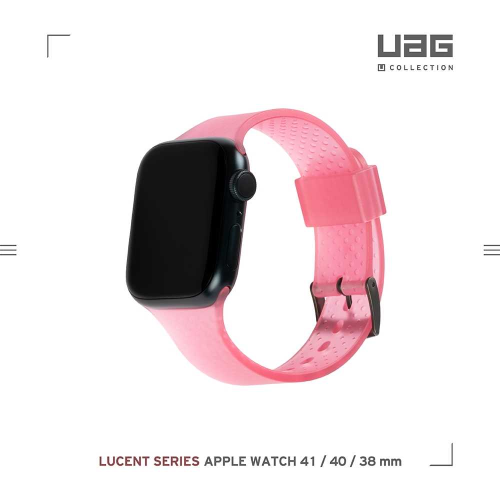 強強滾優選~ [U] Apple Watch 38/40/41mm 時尚亮透錶帶