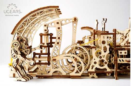 Ugears 機械小鎮-機器人工廠 Robot Factory model