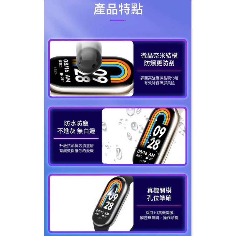 強強滾生活  小米手環8 護眼藍光軟膜 2片裝