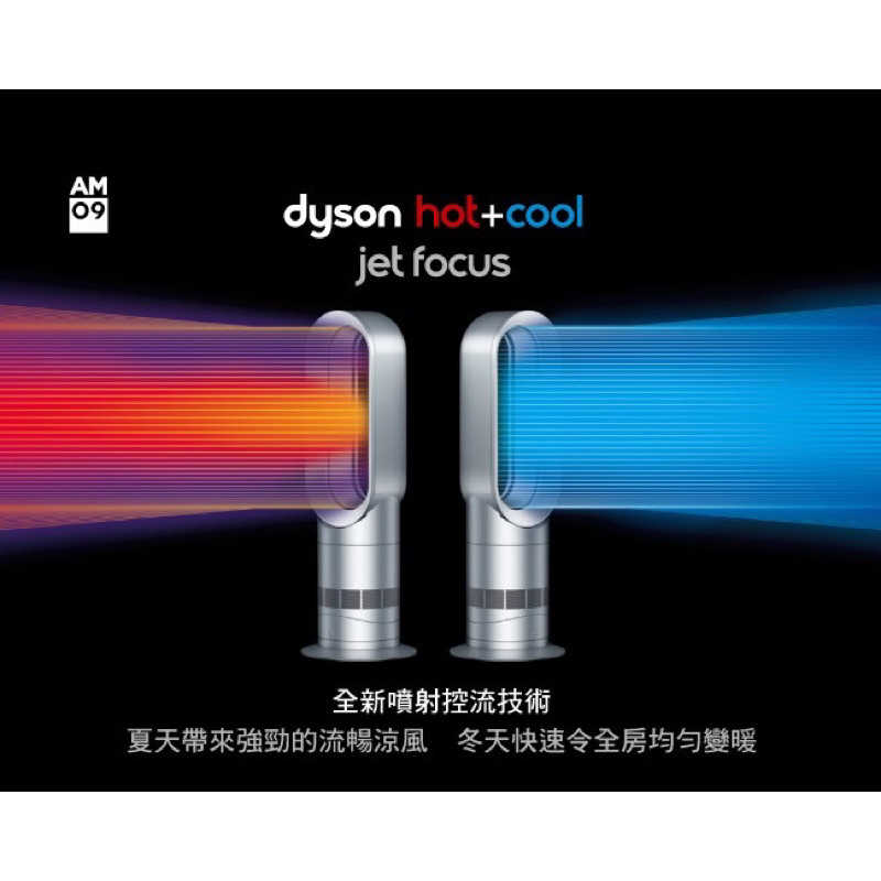 強強滾生活 DYSON AM09 Hot+Cool 二合一暖風氣流倍增器 銀白