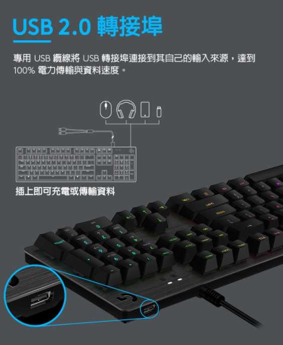 強強滾~羅技 G512 RGB 機械遊戲鍵盤(青軸)