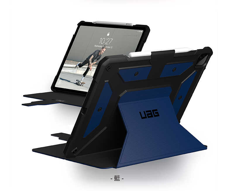 強強滾優選~ UAG iPad Pro 12.9吋（2021）耐衝擊保護殼-藍(UAG)