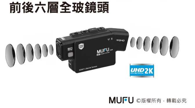 強強滾優選~ MUFU 雙鏡頭藍牙機車行車記錄器 V70P衝鋒機