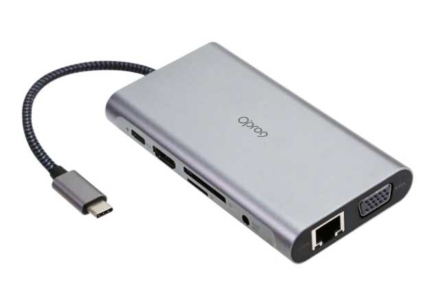 強強滾~Opro9 USB 3.0 Type-C 10埠帶線多功能轉接器