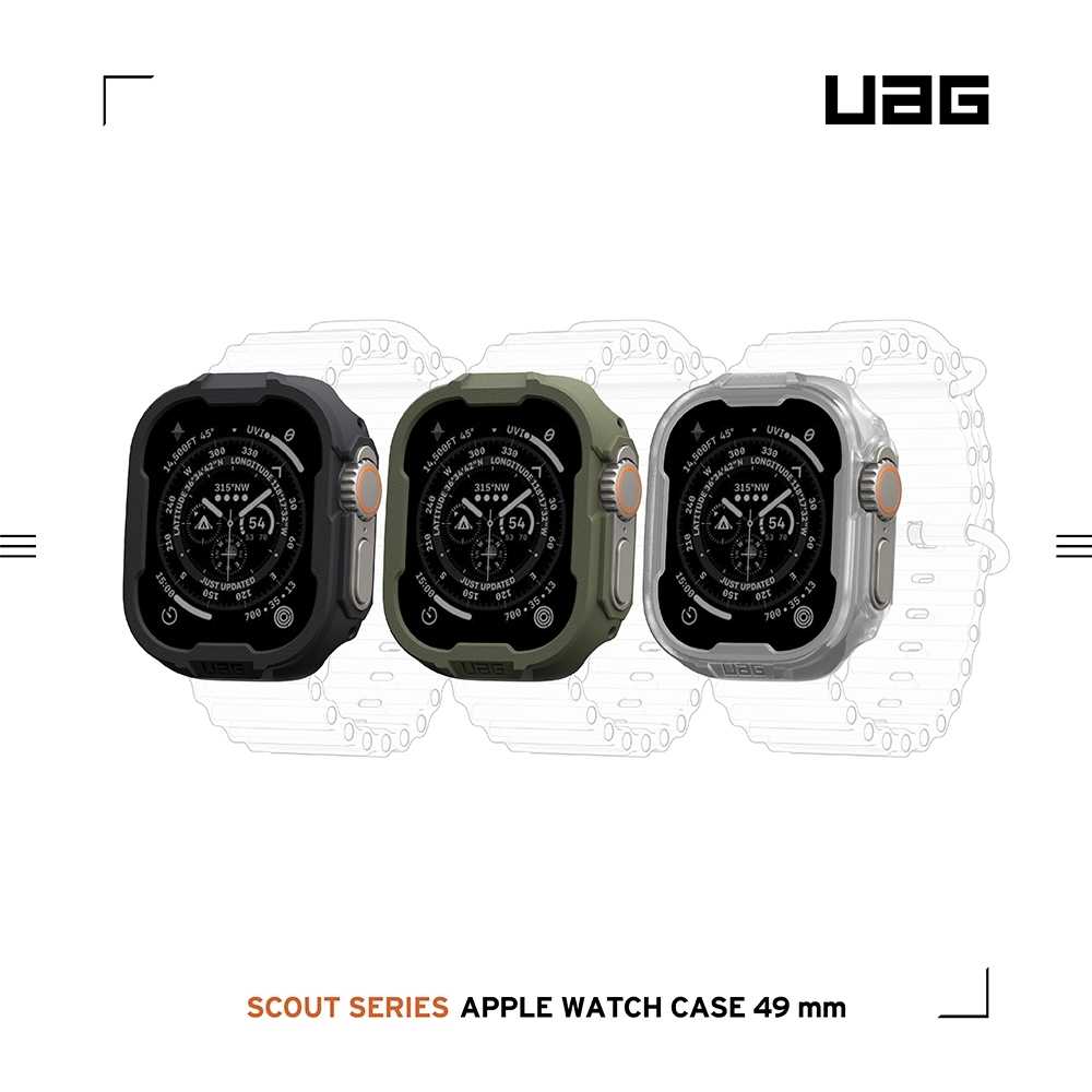 強強滾優選~ UAG Apple Watch Ultra/Ultra 2(49mm) 耐衝擊保護殼