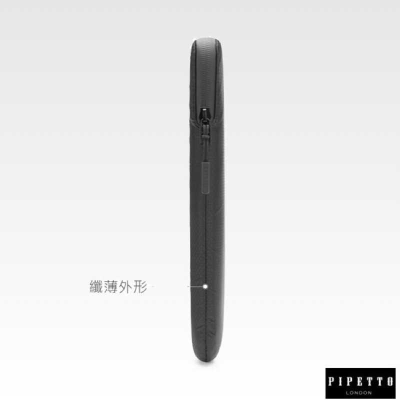 強強滾-PIPETTO MacBook 16/15吋 /鑽石紋防撕裂布電腦包-黑色
