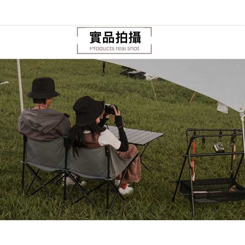 強強滾p 日本鋁合金雙人靠背露營百