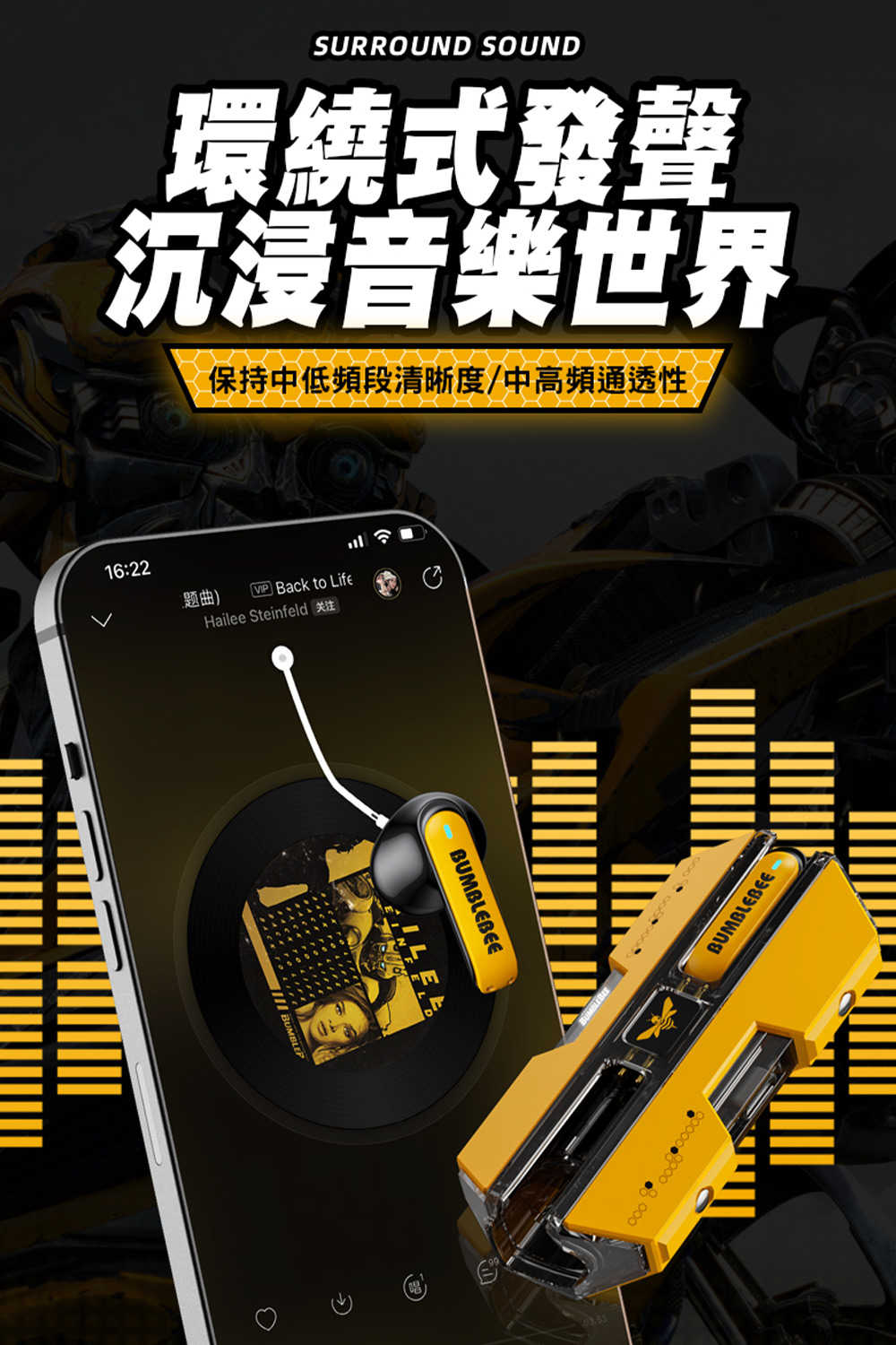 強強滾優選~【PowerRider】變形金剛 TF-T01真無線藍牙耳機