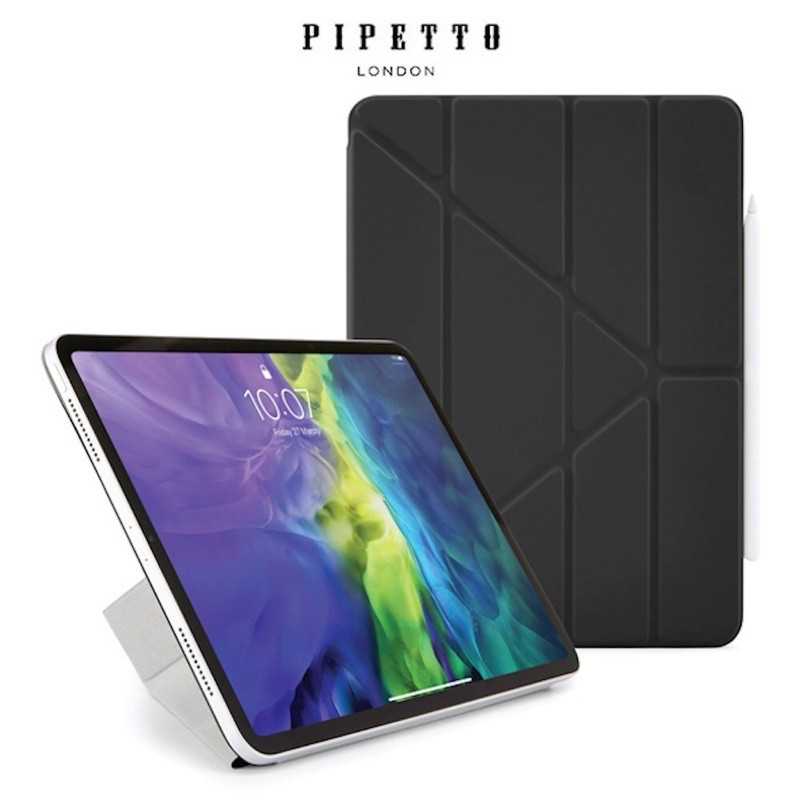 強強滾-PIPETTO iPadPro 2.9吋(第4代) 磁吸式多角度多功能保護套 黑色