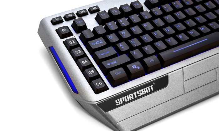 美國聲霸SportsBot usb有線LED電競鍵盤 燈光鍵盤 快捷鍵設定 遊戲鍵 強強滾