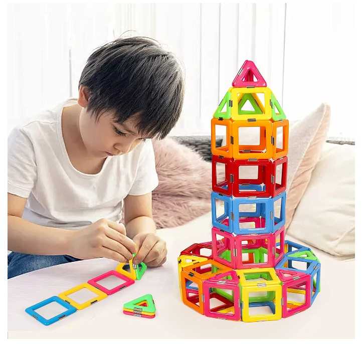 強強滾~idoot磁力磚STEM 幼兒玩具 52 件