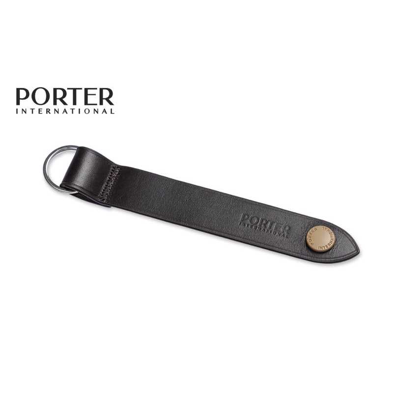 強強滾生活 【PORTER INTERNATIONAL】真皮鑰匙圈(咖啡)