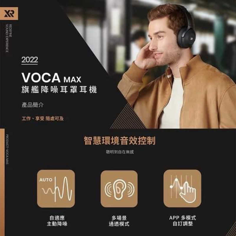 強強滾生活 XROUND VOCA MAX 旗艦降噪 真藍芽無線耳罩式耳機 藍牙耳機 耳罩式耳機 無線耳機 降噪