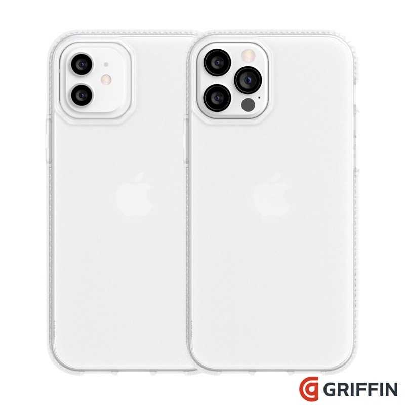 強強滾-Griffin iPhone12/12Pro 6.1吋透明軍規防摔殼1.8米防摔