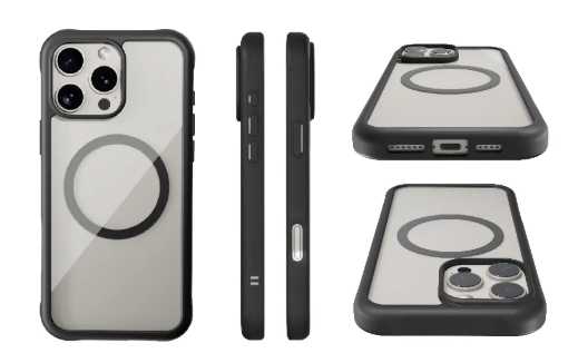 強強滾優選~ ABSOLUTEiPhone16全系列極墨黑無瑕透明防摔保護殼