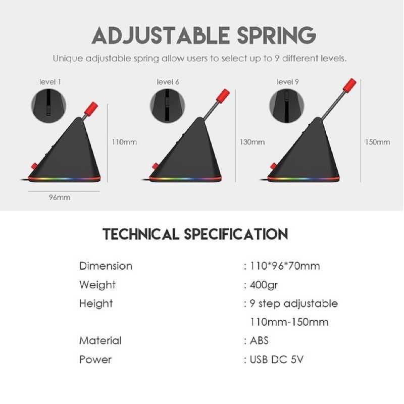 強強滾-FANTECH MBR01 多彩RGB滑鼠線夾
