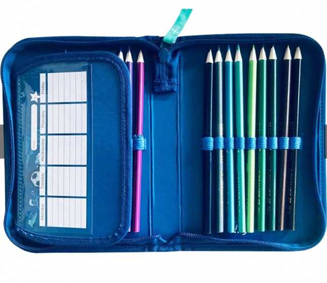 強強滾優選~【Frii自由】唯美筆盒｜湛藍海洋｜大容量收納