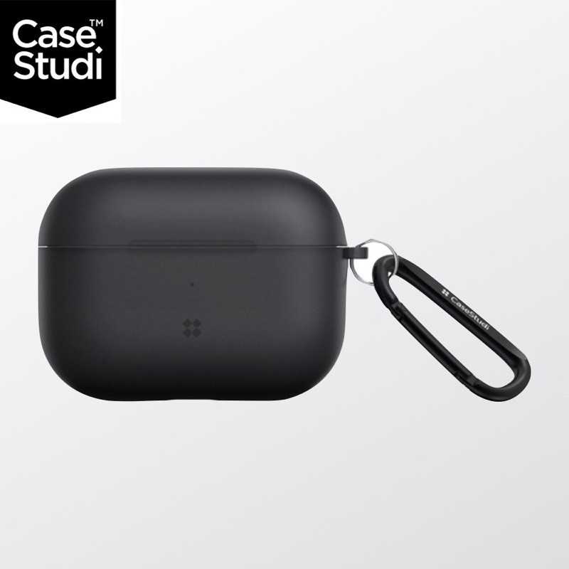 強強滾-CaseStudi Explorer AirPods Pro 充電盒保護殼(含扣環)-黑色