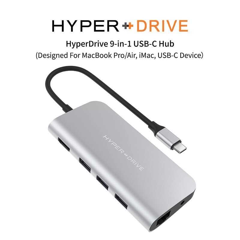強強滾-HyperDrive 9-in-1 USB-C 集線器- 2色