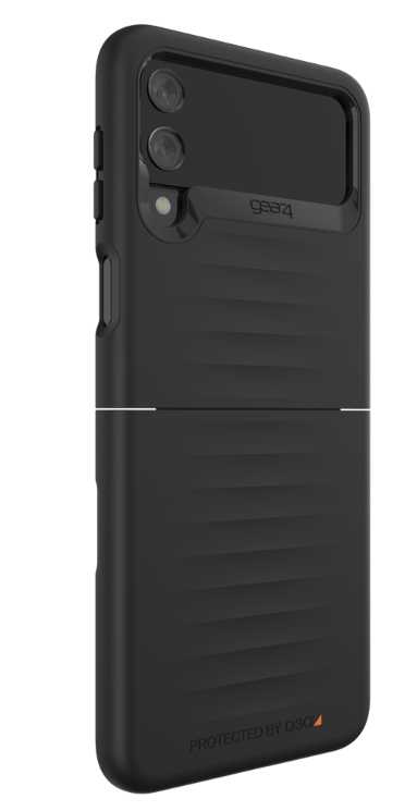 英國Gear4【Samsung Galaxy Z Flip3】手機保護殼 皮套 軍規 黑