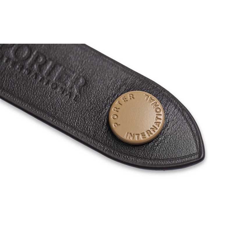 強強滾生活 【PORTER INTERNATIONAL】真皮鑰匙圈(咖啡)