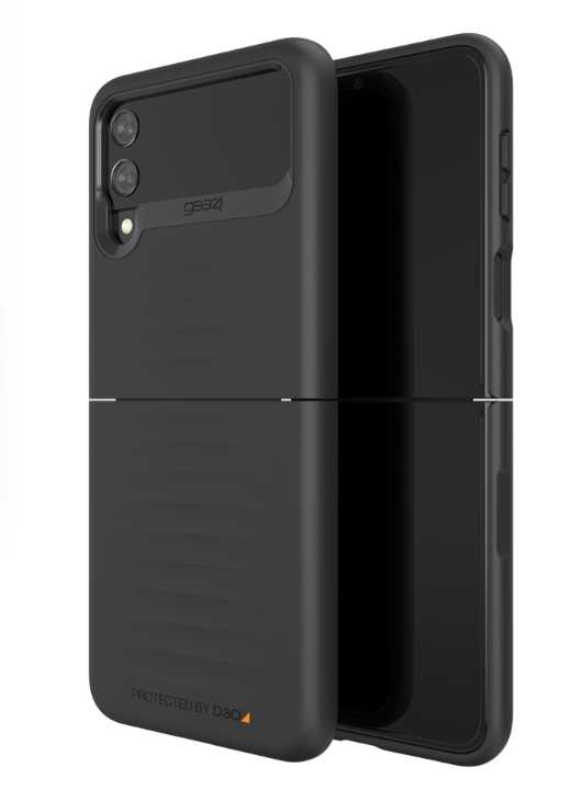 英國Gear4【Samsung Galaxy Z Flip3】手機保護殼 皮套 軍規 黑