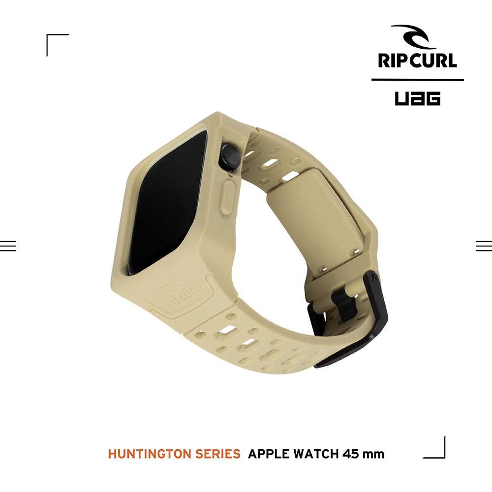 強強滾優選~ UAG X RIP CURL Apple Watch 45mm 矽膠保護殻運動錶帶