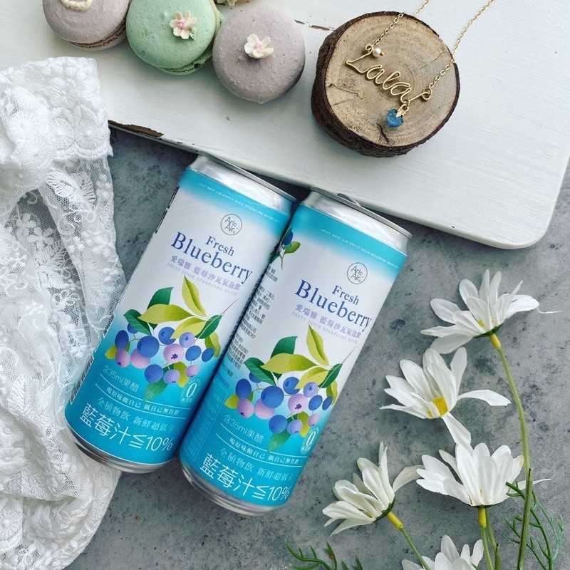 強強滾-AricAir 愛瑞雅 藍莓沙瓦氣泡飲 330ml/24瓶/箱