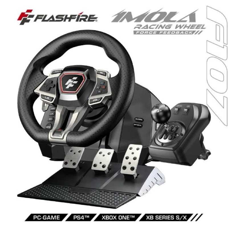 強強滾生活  FlashFire Imola 莫拉車神力回饋方向盤(PC Steam 地平線5 PS4 XBOX GTA