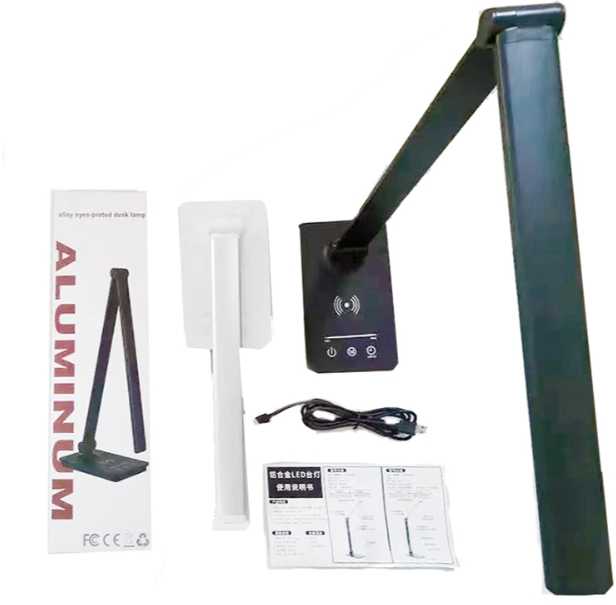 強強滾優選~【ikanolife】LED無線充電護眼檯燈_可調色溫光源_USB供電