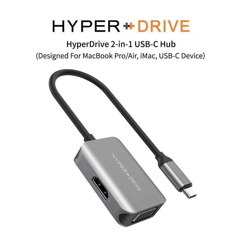強強滾-HyperDrive 2-in-1 USB-C Hub-太空灰